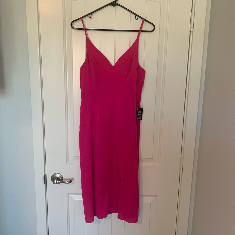 NWT. Hot pink Express 3/4 length dress. Size S.